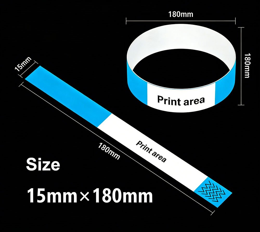 15 mm × 180 mm bedruckbares Armband für Kleinkinder / Säuglinge