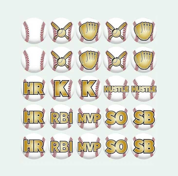 Auszeichnungs-Aufkleber für Baseballhelme