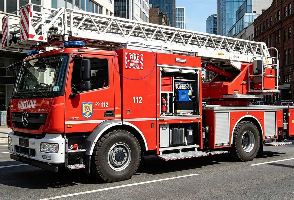 Aufkleber für Feuerwehrfahrzeuge und Lkw