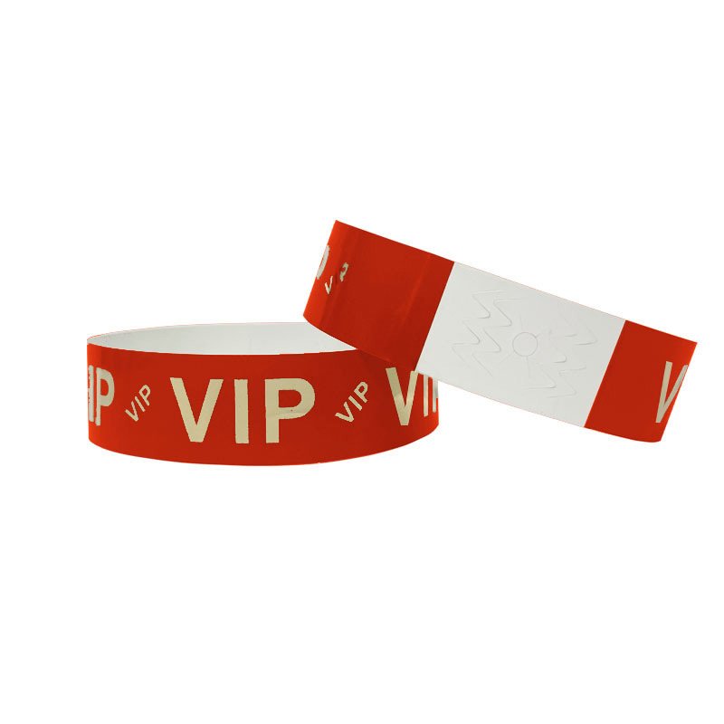 VIP Einweg-Armbänder mit Goldfolienprägung