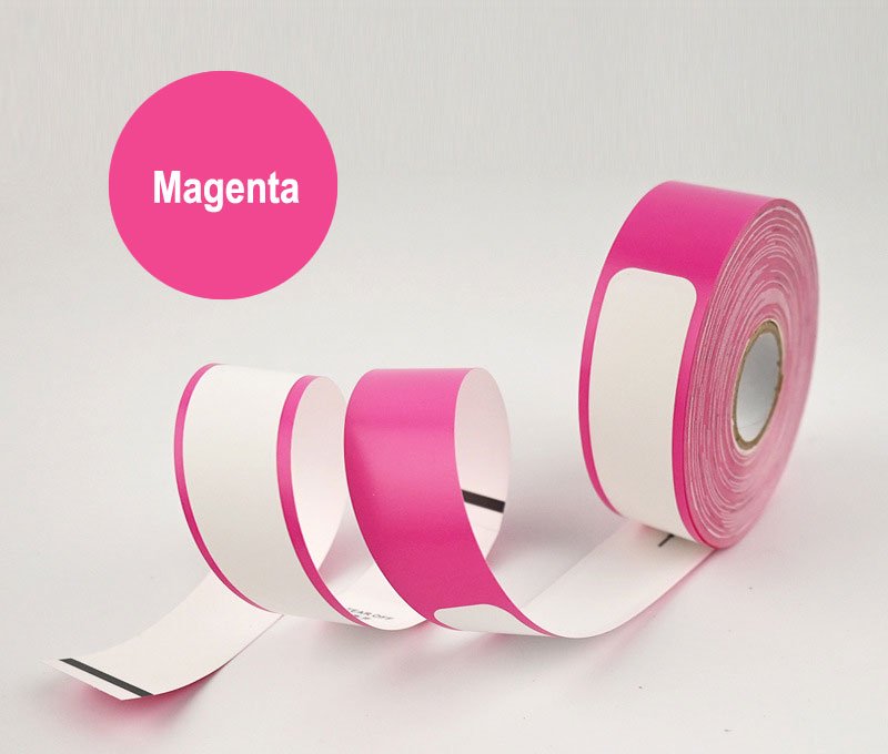 Magenta Thermopapier-Armband
