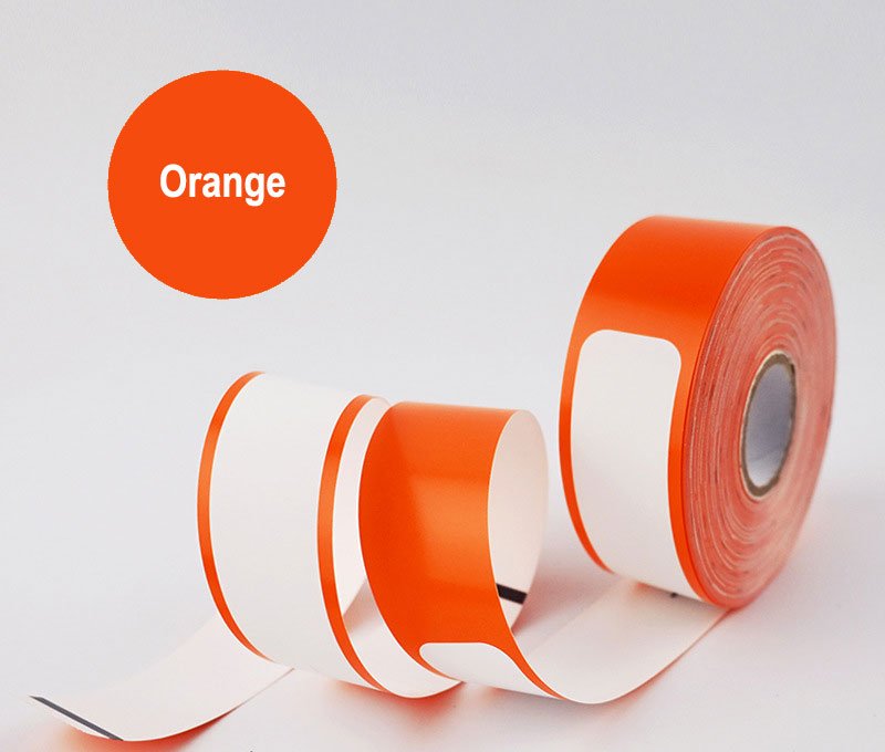 Orange Thermopapier-Armband