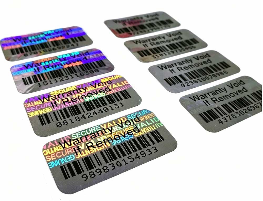 Holographic Security Barcode Labels