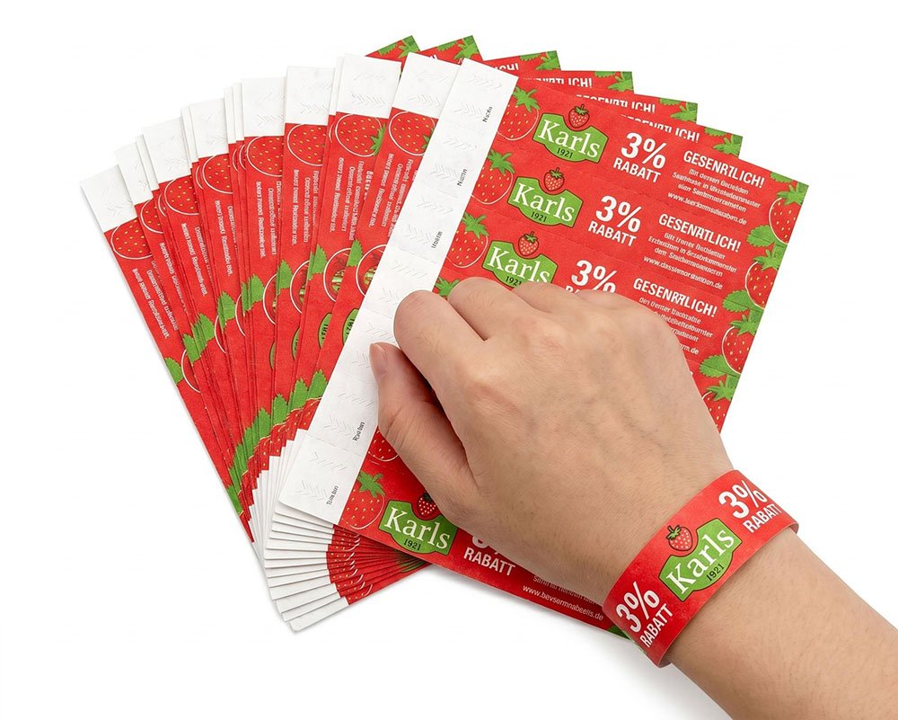 Synthetisches Papier Etiketten-Anwendung