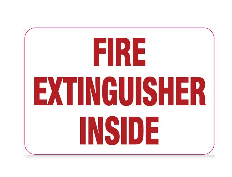 Innenraum-Markierung für die Position des Feuerlöschers in Lkw