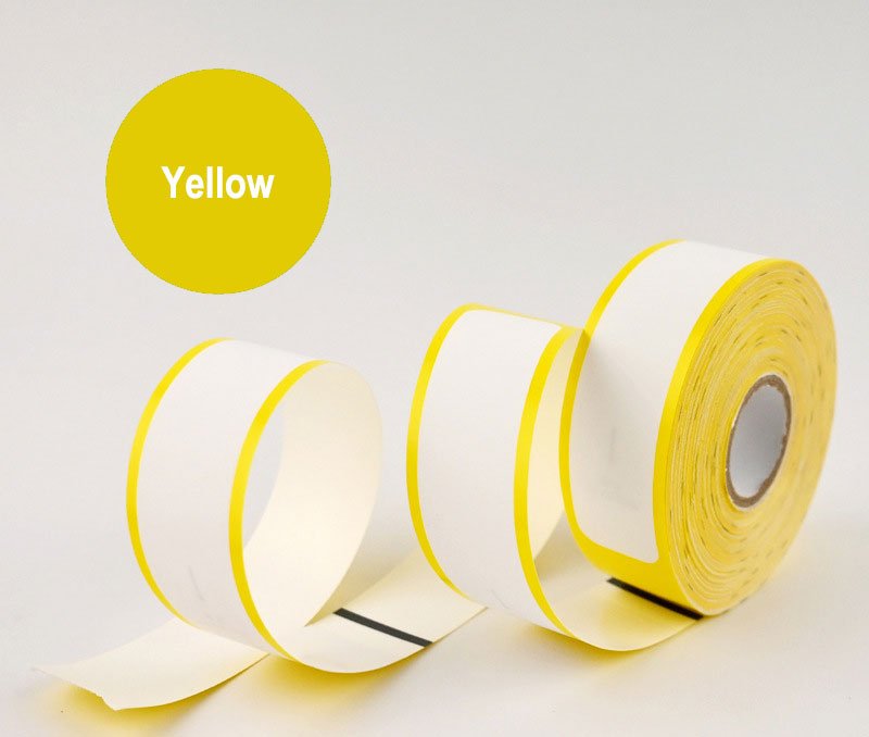 Gelbes Thermopapier-Armband